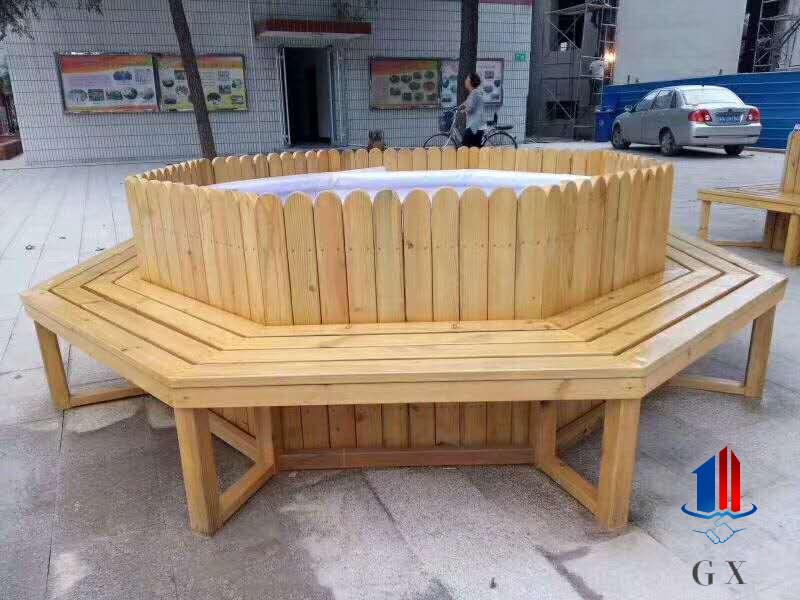 天津实木花箱坐凳